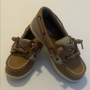 Sperry Kids Tan Moccasins